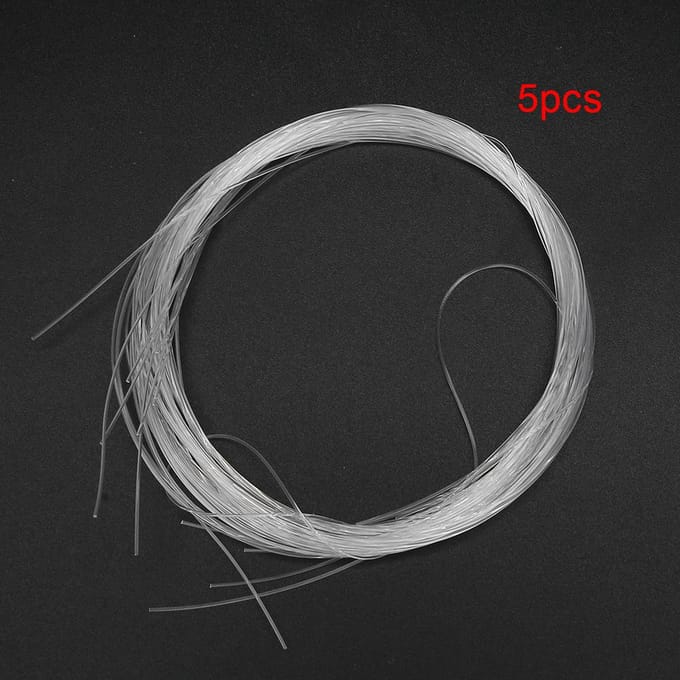 5 Pièces Lunettes Demi-Monture Insertion de Verres Intercalaire Accessoire de Réparation de Lunettes 0.55mm white