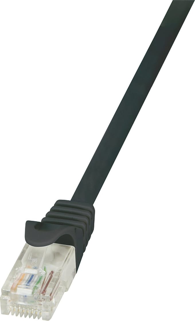 Logilink Patchkabel Cat.6 U/Utp 1 Meter Voor Computerrouter Zwart