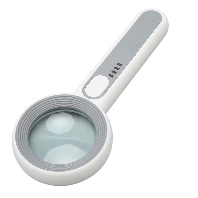 Vergrootglas met Licht 12 LED 5X Handheld 3 Helderheden Instelbaar Oplaadbaar Verlicht