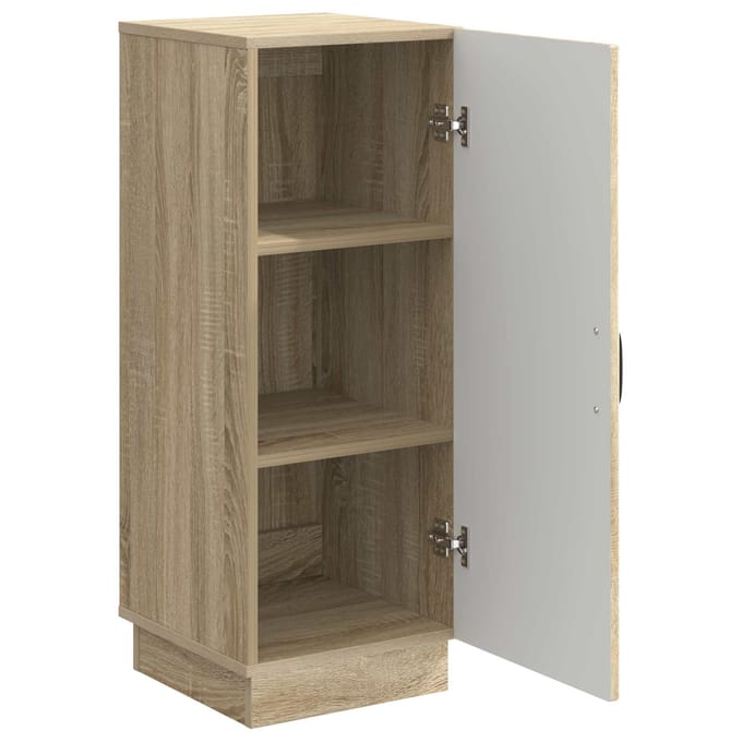 vidaXL - Dressoir - Sonoma - Eiken - 33 - x - 34,5 - x - 87 - cm - Bewerkt - hout
