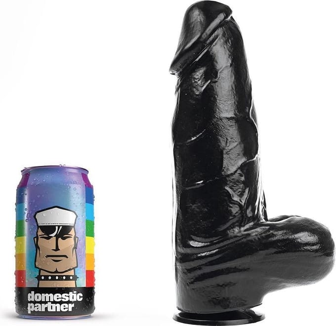 Domestic Partner - Panzer Large - Dildo - 25 x 7.5 cm - Zwart