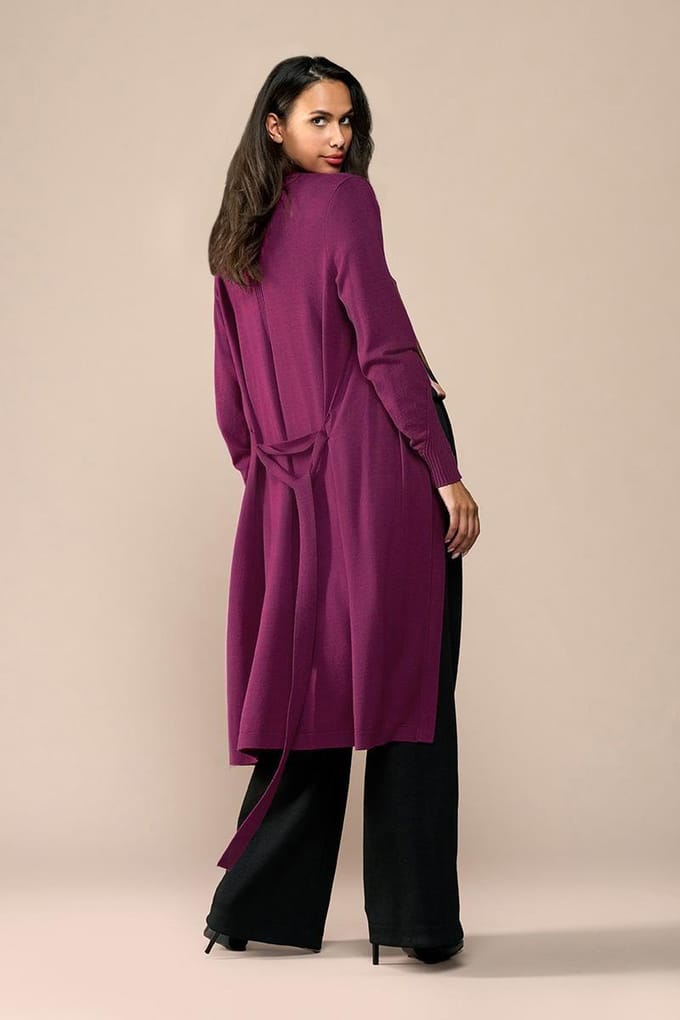 Celine Vest Dark Berry