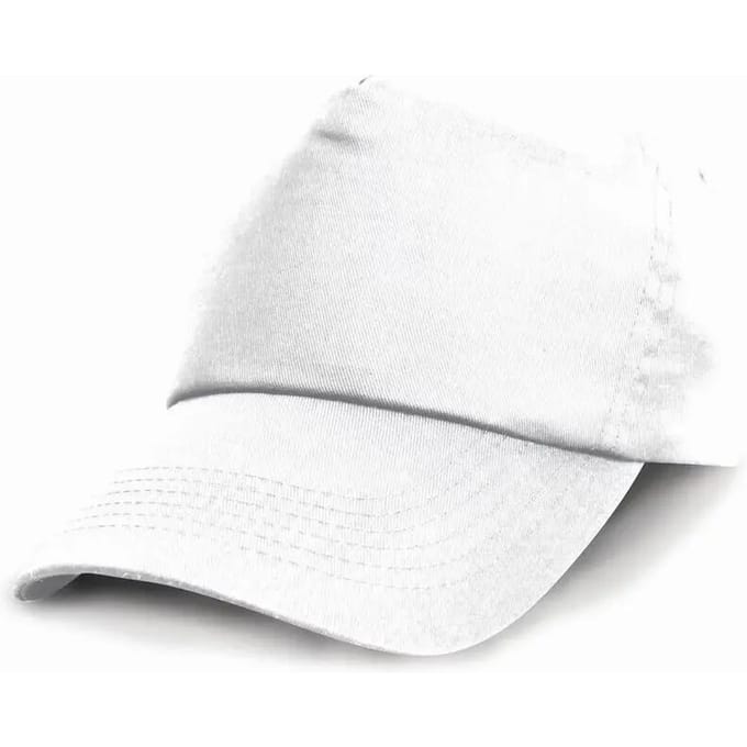 Result Junior Cotton Cap RH05J - White - One size