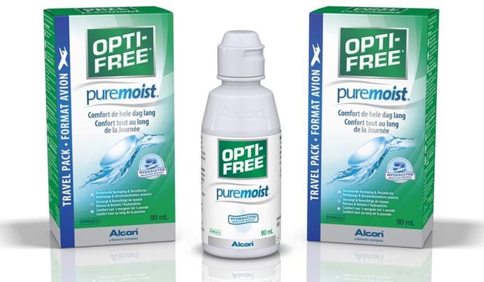 OPTI-FREE® PureMoist® MPDS [1x 90ml + 1 lenshouder] - travelpack