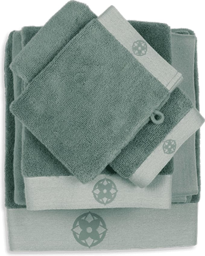 Kayori - Yu - Handdoek - Donkergroen - 5 stuks