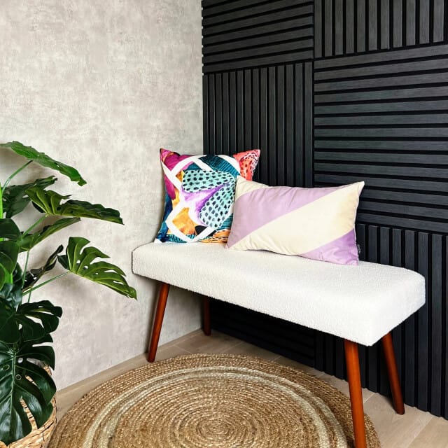 NOVÉE Sierkussen velvet swirl lila/crème | 30 x 50 cm | fluweel/polyester