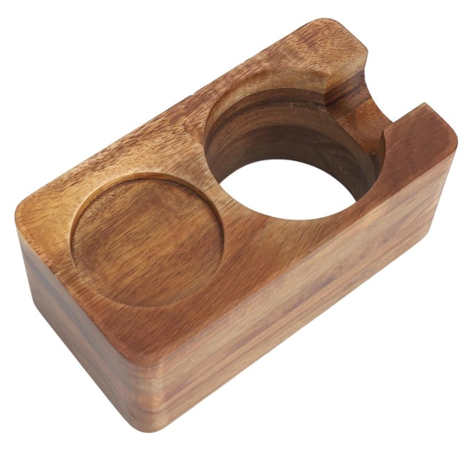 58mm Koffie Tamper Standaard Hout Stabiel Lange Duurzaamheid Protafilter Houder Tampstation voor Thuis brown