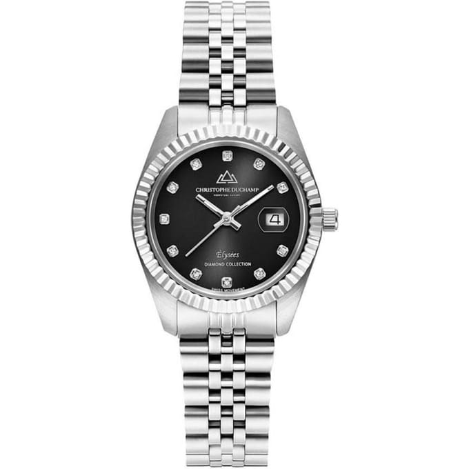 Christophe Duchamp Diamond ElyseeS CD7201-6 Dames Horloge 33mm 5ATM
