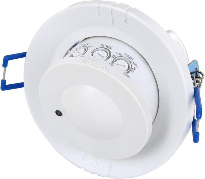 360° Draaibare HF Radar Bewegingssensor voor LED Lampen 1W-1200W 230V