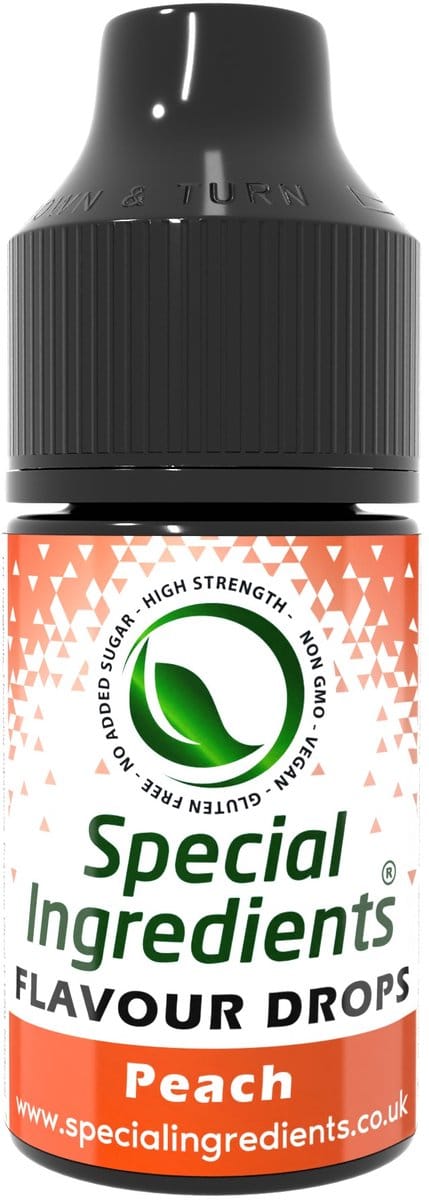 Perzik Smaak Druppels - 30 ml - Smaakdruppels - Flavour Drops - Moderne Gastronomie - Moleculair Koken - Hersluitbare Pot - Recycled Plastic
