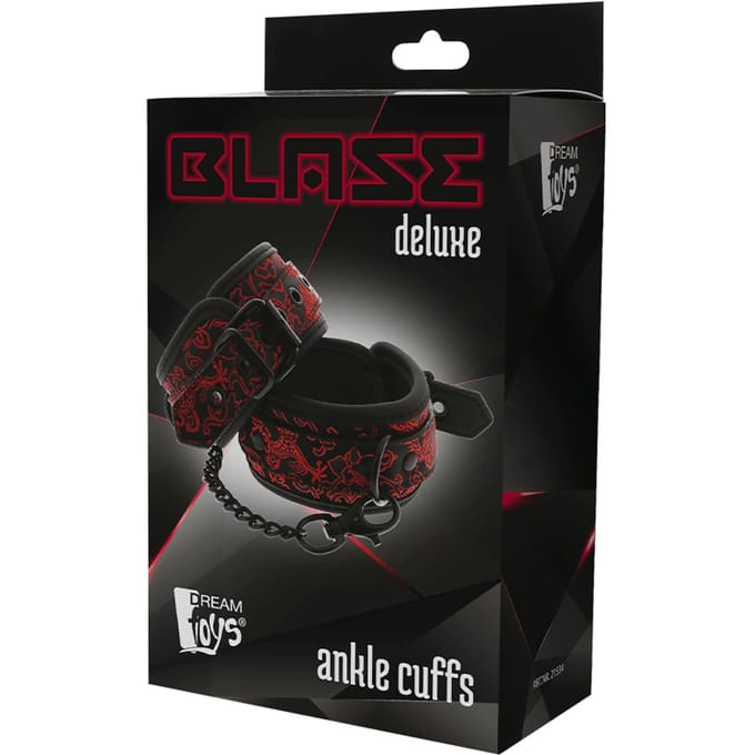 Dreamtoys Blaze deluxe Ankle Cuffs Handboeien - Rood