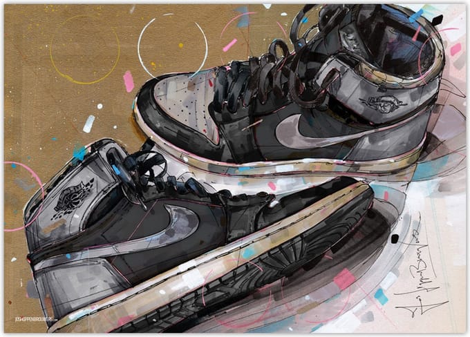 Sneaker poster 1984 shadow 1.0 70x50 cm