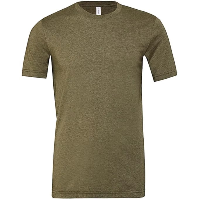 Bella+Canvas Unisex Heather CVC Short Sleeve Tee CV3001CVC - Heather Olive - S