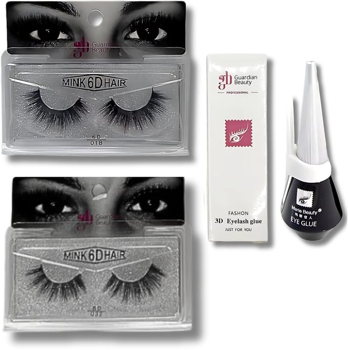 Guardian Beauty Wimpers Set - 6D Volume - #018 / #032 - Met 3D Wimper Lijm - Wimpers Extensions