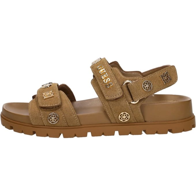 Guess Florizi Sandalen Plat - cognac - Maat 38