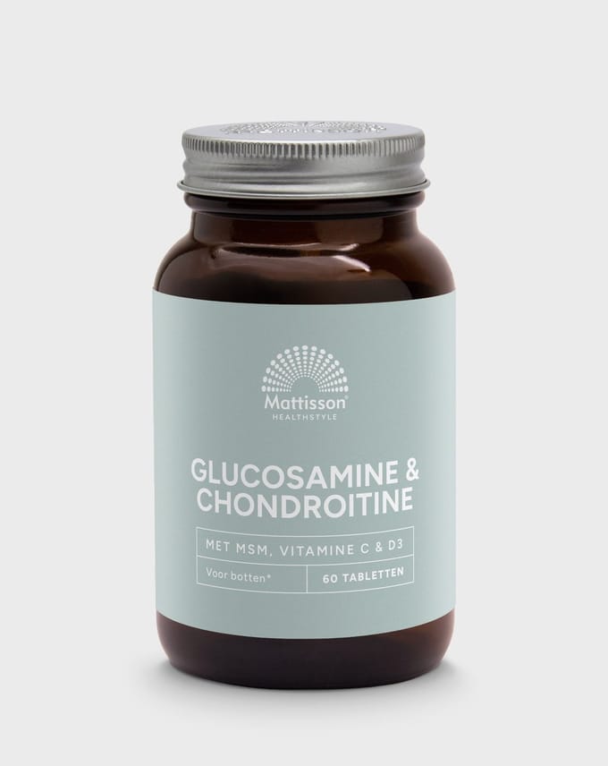Mattisson - Glucosamine Chondroïtine met MSM, Vitamine C & D3 - Supplement - 60 Tabletten