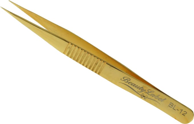 Beauty Label Pincet - Lash Tweezer - BL-12 - Goud