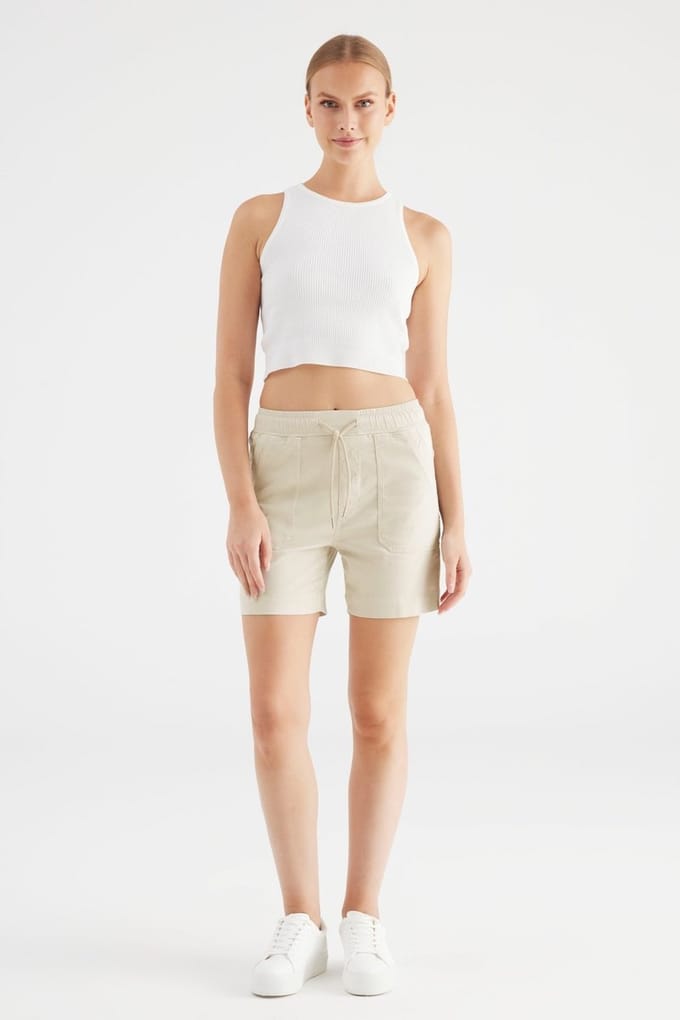 COJ Denim short Agnes - Beige
