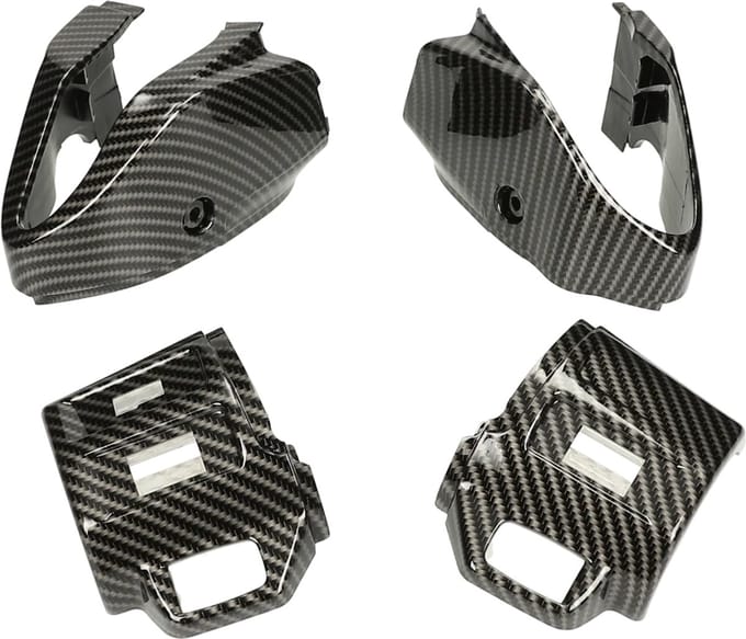 Stuurschakelaar set voor Vespa Primavera, Sprint hoogglans carbon (vanaf 2018)