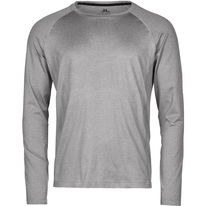 Tee Jays - Long Sleeve CoolDry Tee - Grey Melange - L