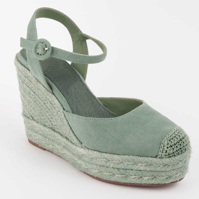 Alpargata De Cuña Para Mujer. Montevita Balenci10 102987 38 groen