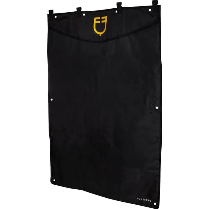 Boxgordijn met geborduurd logo Equestro Long