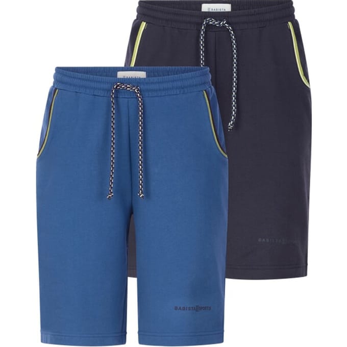 Babista herren Dubbel Pak Sweat Bermuda - 48/50 - blauw - Plus Size