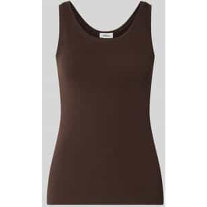 Slim fit tanktop van katoenmix