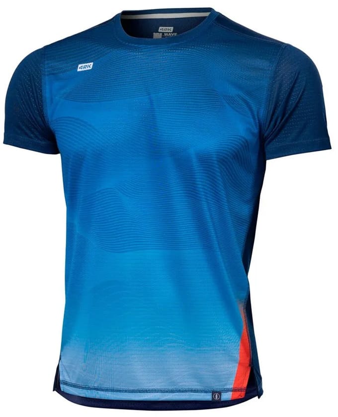 42k Running Wave T-shirt Met Korte Mouwen Blauw M Man