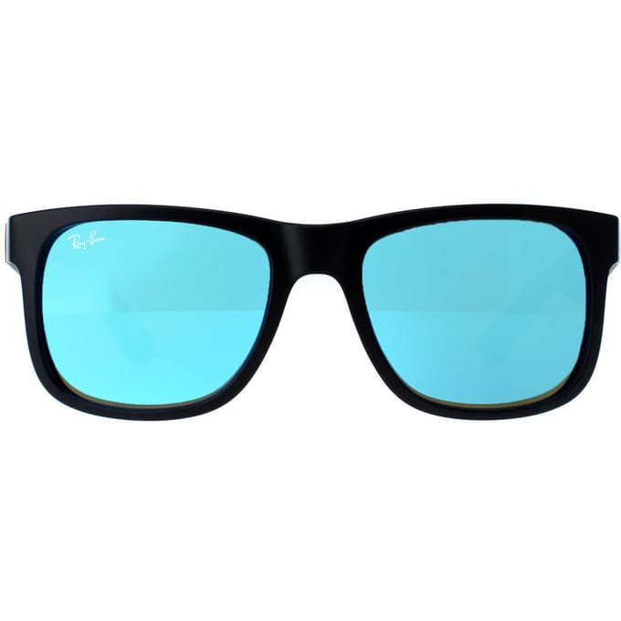 Ray-Ban Zonnebril Justin 4165 622/55 Zwart Blauw Mirror
