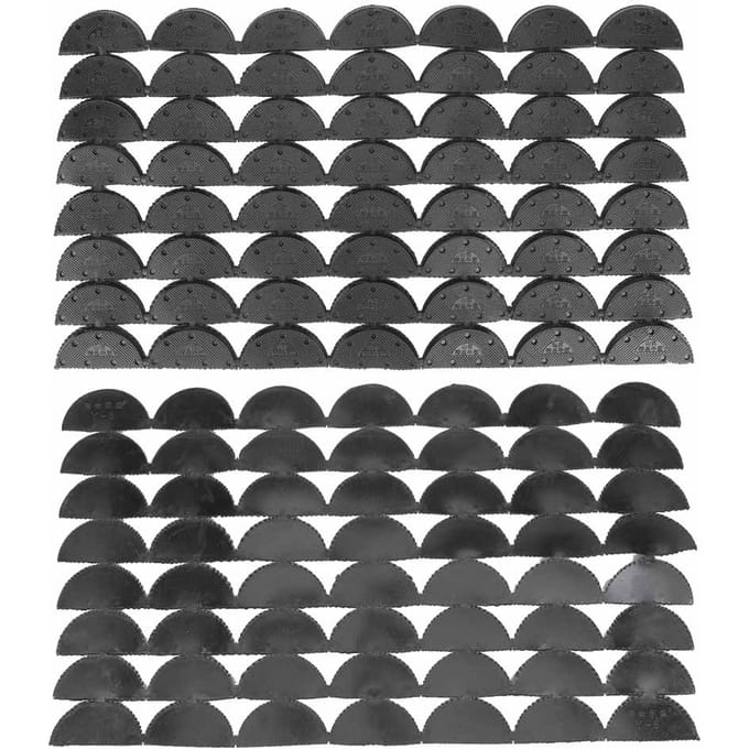 Lot de 56 protège-talons antidérapants en caoutchouc pour chaussures de claquettes black