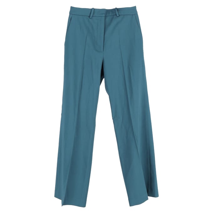 Joseph rechte broek in groene viscose