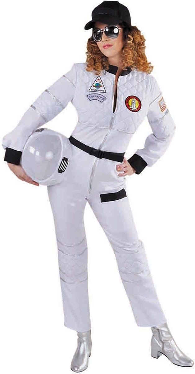 Magic Design Verkleedpak Astronaut Dames Polyester Wit Maat M