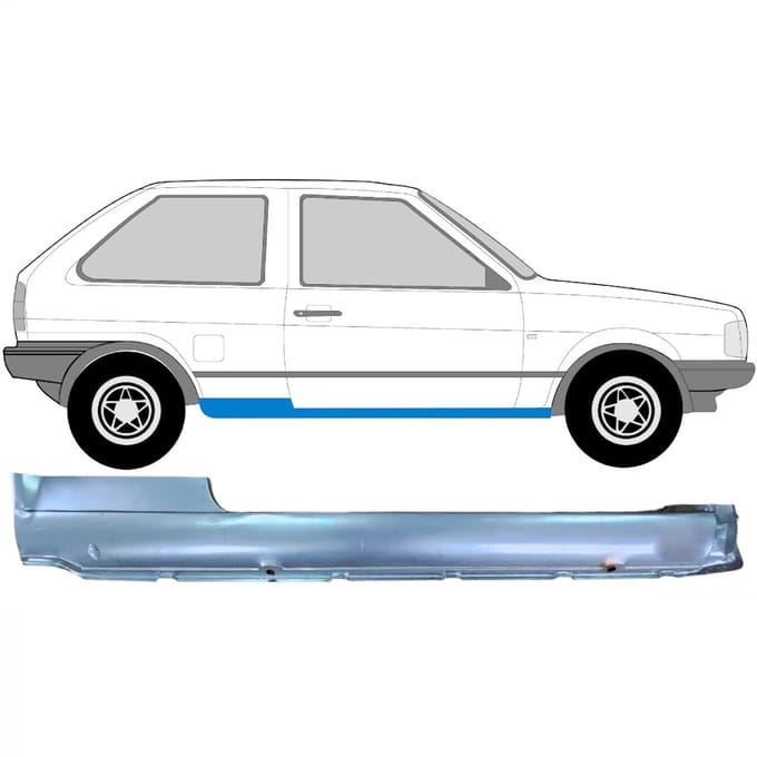 Volledige dorpel voor Volkswagen Polo 1981-1994 / Rechts