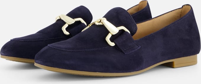 Gabor Instappers blauw Suede - Dames - Maat 39