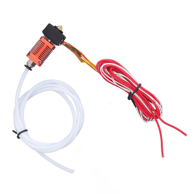 3D Printer Hotend Extruder MK8 24V 50W 0.4mm Mondstukkop Hete Einde voor CR 10 Serie white