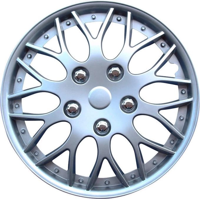 AutoStyle 4-Delige Wieldoppenset Missouri 16-inch zilver