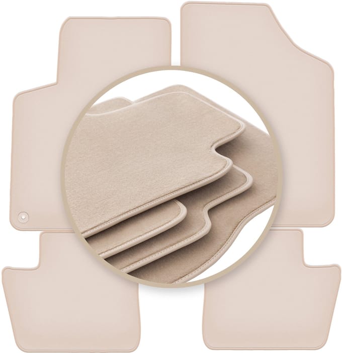 PREMIUM beige matten voor: Citroen DS4 hatchback 2011-2015