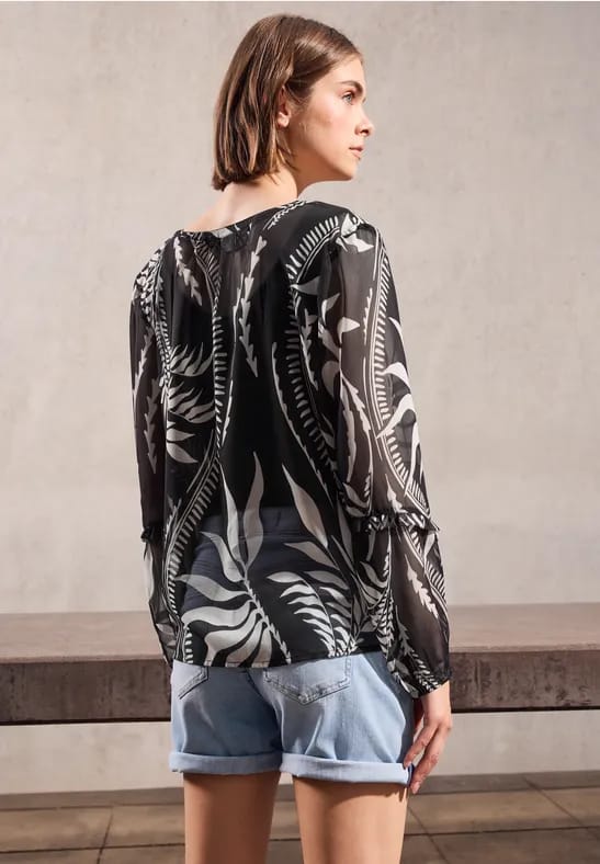 Chiffon tuniek met ruches