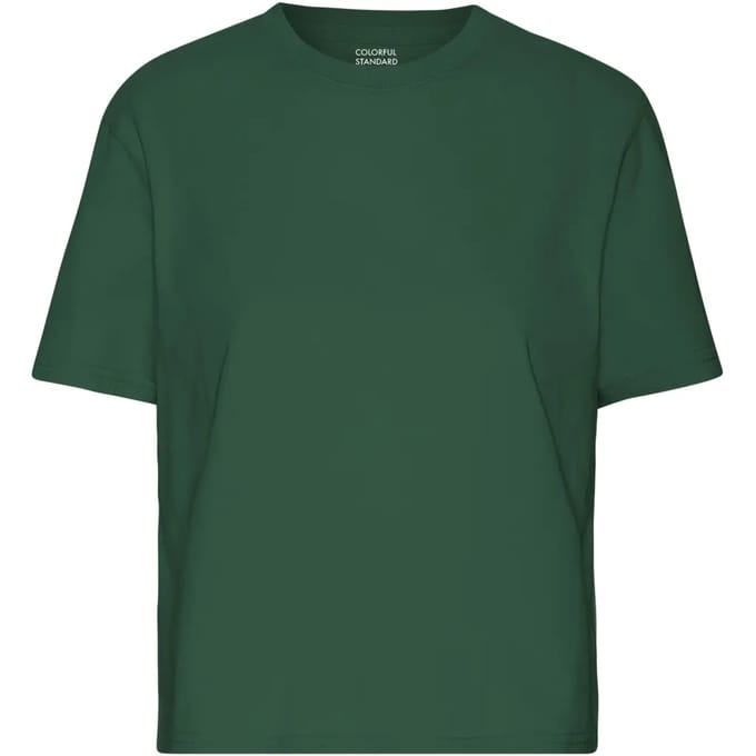 Dames-T-shirt Colorful Standard Organic Boxy emerald green