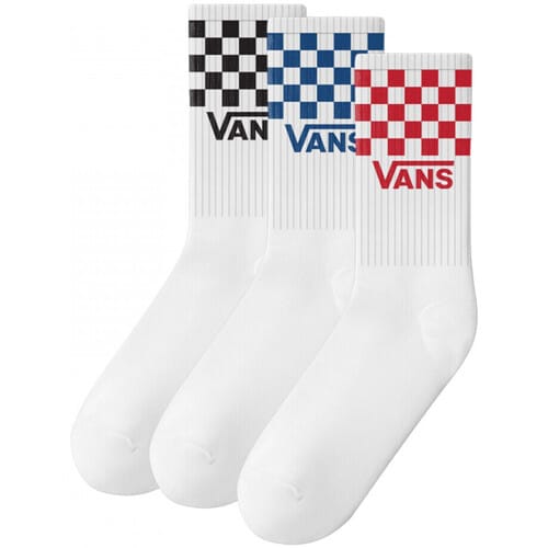 Vans Classic Crew 3Pack Kids Sokken wit