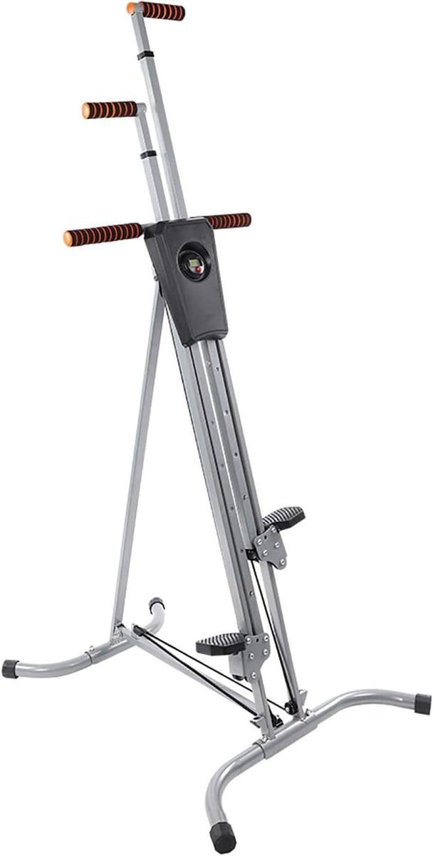 Verticale Klimmer - Thuis Stepper - Cardio Training - Robuust Stalen Frame - Tot 150 kg - Zwart