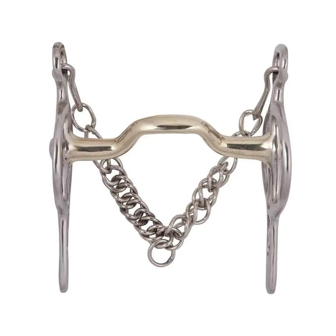 Anatomische bit voor paard met 2 ringen Zaldi