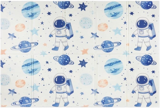 Dubbelzijdige Vouwbare Speelmat 180x120 cm - Kosmos
