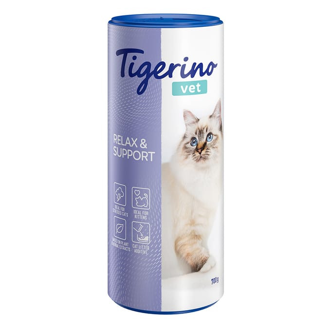 2x 700g Tigerino Vet kattenbakvulling - Relax & Support