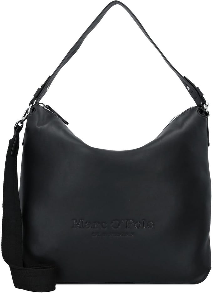 Marc O'Polo schoudertas Veka Hobo Bag Black zwart