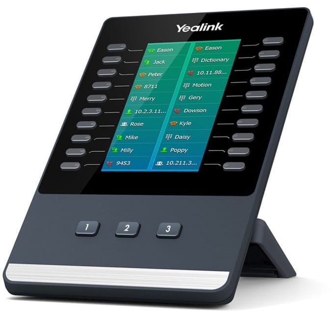 Yealink EXP50 IP add-on module 23 knoppen Zwart, Grijs