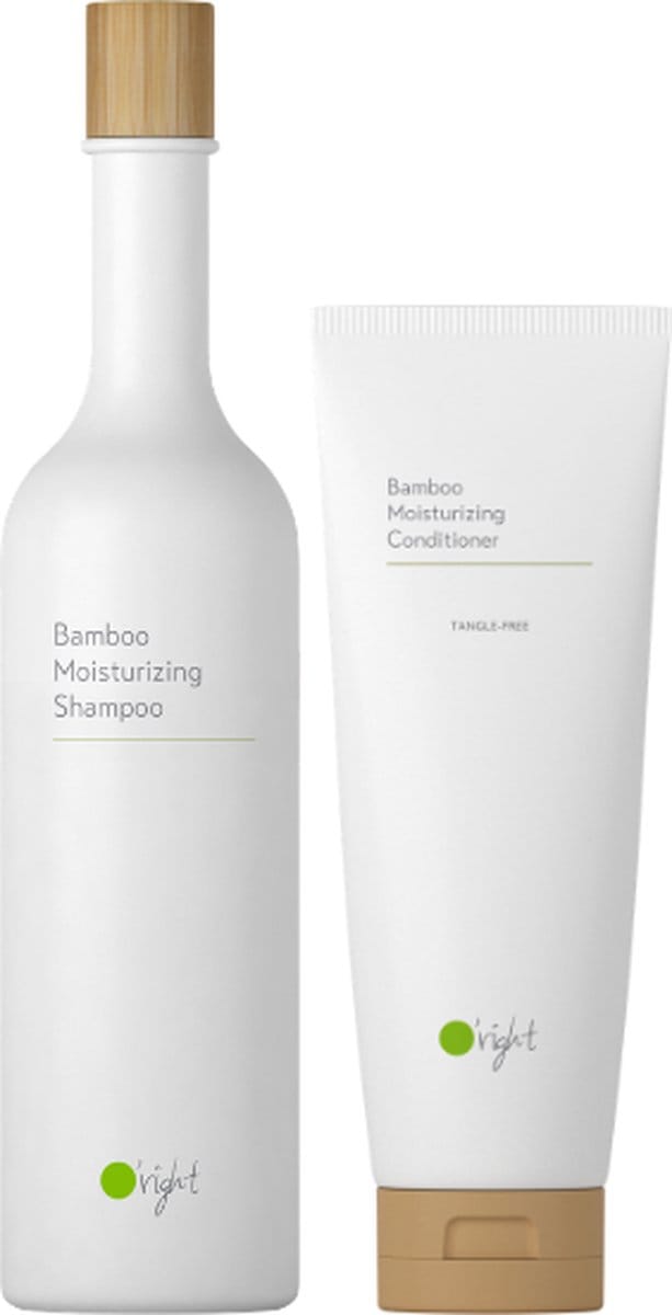 O’right Duo Bamboo - Shampoo 400ml & Conditioner 250ml -voor droog en beschadigd haar