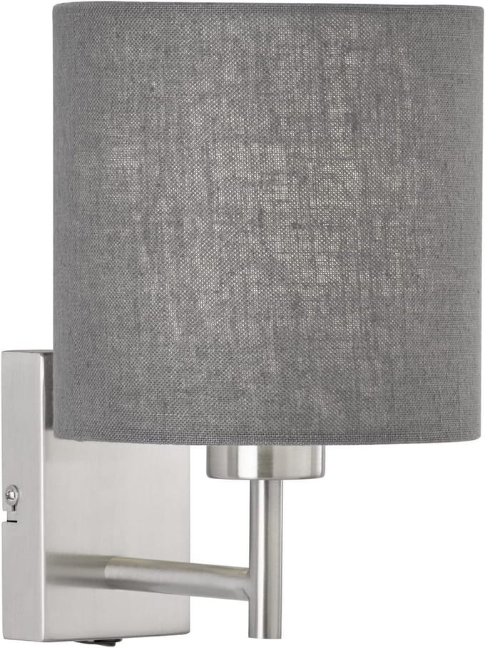 Stijlvolle Wandlamp met Stoffen Kap en Aan/Uit Schakelaar