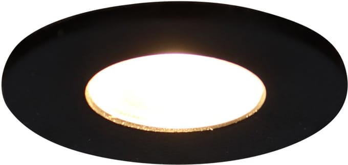 LED Mini inbouwspot | Ø35mm | 1 W | IP20 | Niet dimbaar | Zwart | 3000K warm wit
